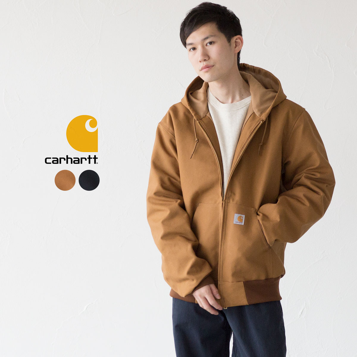楽天市場】カーハート アクティブ ジャケット J131 サーマル裏地