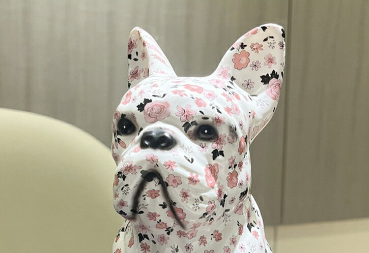 楽天市場】【インテリアアートブルドッグオブジェ】ポップアート風 犬