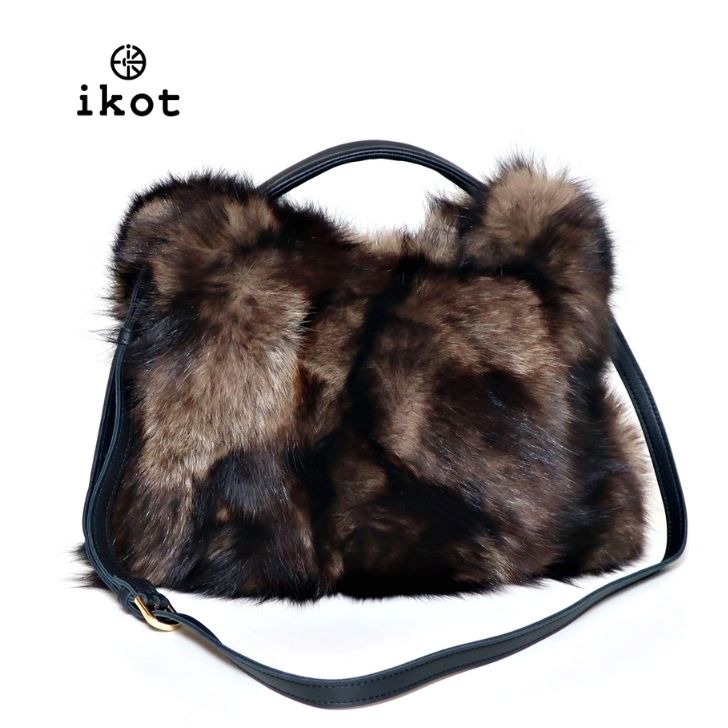 楽天市場】【42,900円→29,800円】 ikot イコット ファーバッグ