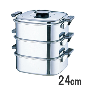 業務用☆角型4段ステンレス蒸し器☆セイロ スチーマー 楽天市場】SA21