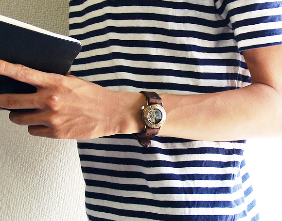 楽天市場】渡辺工房 手作り腕時計 手巻き式 裏スケルトン Explorer2