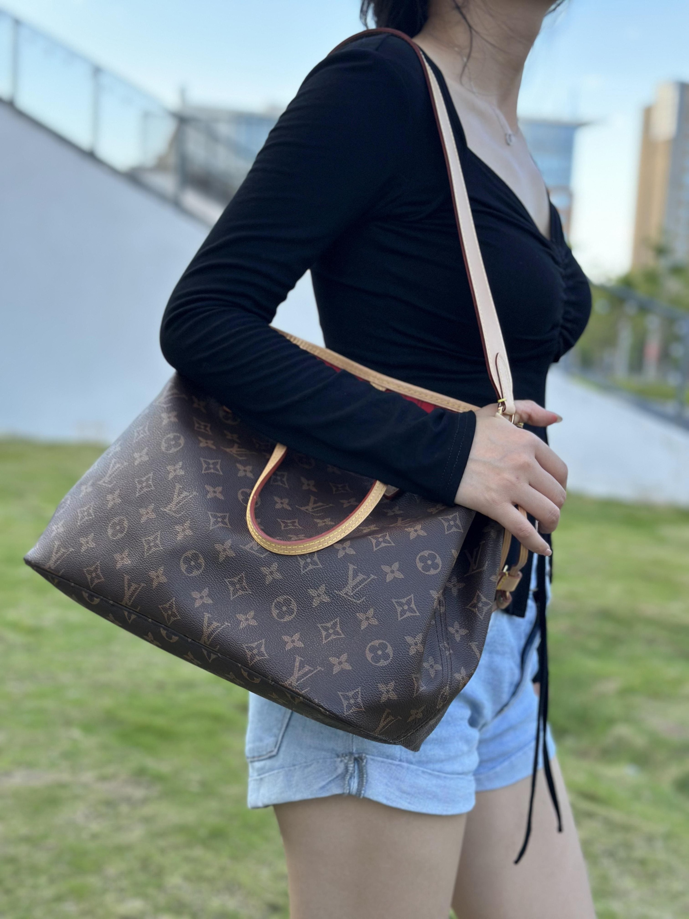 楽天市場】DGAZ LOUIS VUITTON ルイ・ヴィトン ネヴァーフル 本革 ヌメ