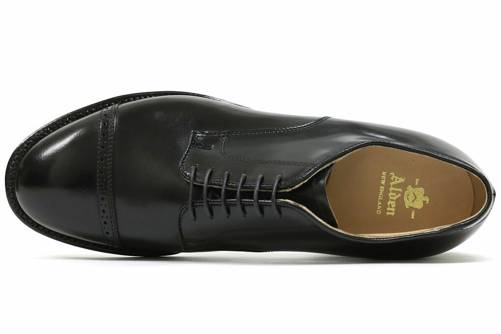 楽天市場】オールデン ストレートチップ コードバン ブラック ALDEN