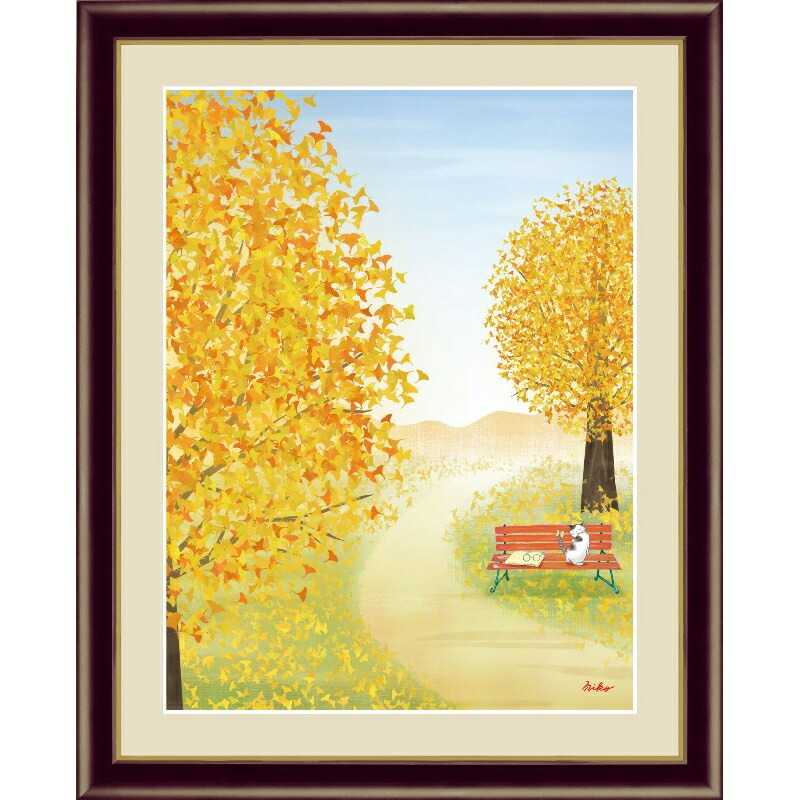 楽天市場】額絵 大きな木の風景 【イチョウの木】 鈴木みこと G4-CM006