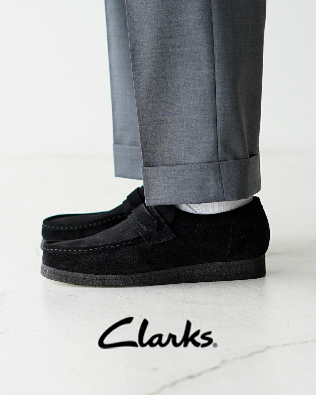 楽天市場】クラークス Clarks ワラビーローファー Wallabee Loafer