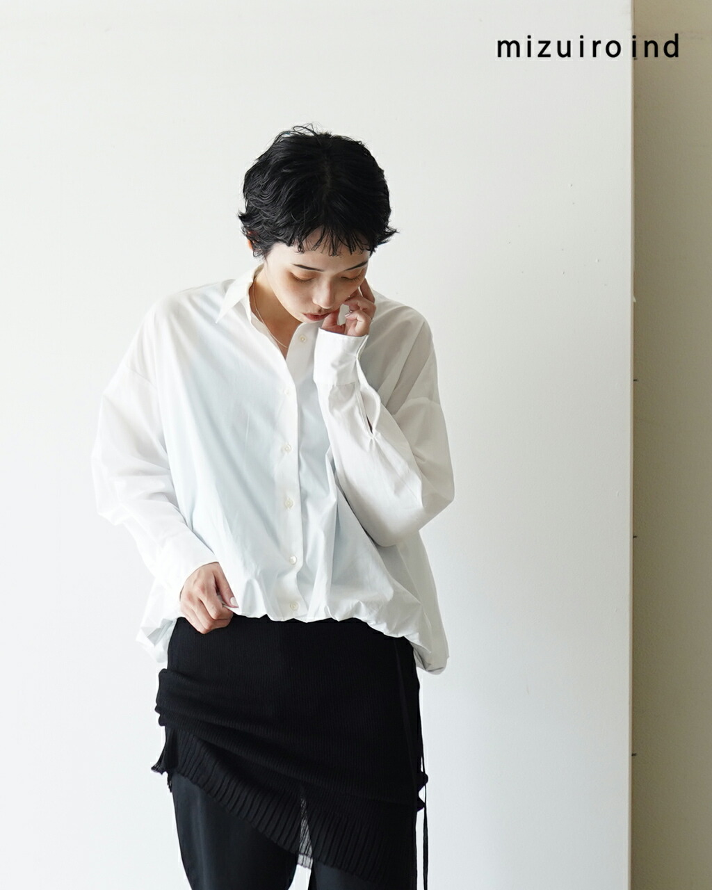 楽天市場】ミズイロインド mizuiro ind 長袖シャツ レディース balloon