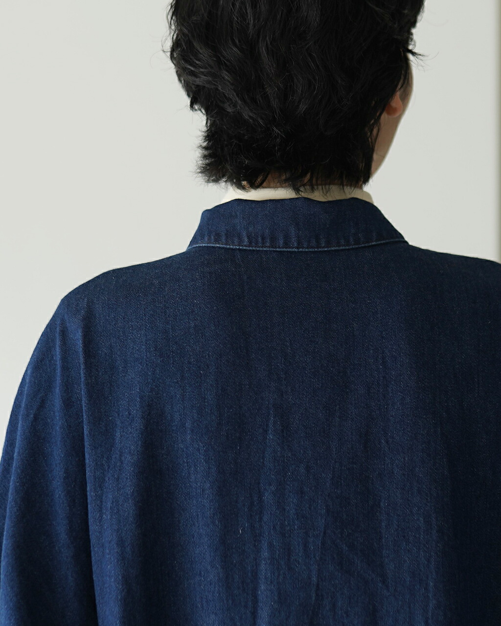 楽天市場】ミズイロインド mizuiro ind デニム ワイドシャツ denim