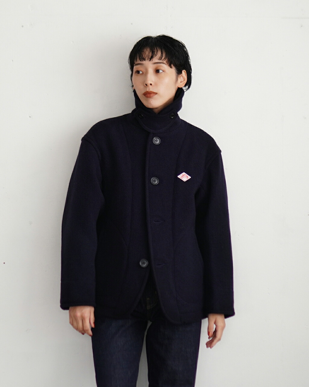 楽天市場】ダントン DANTON ウール パイル ラウンドカラー ジャケット