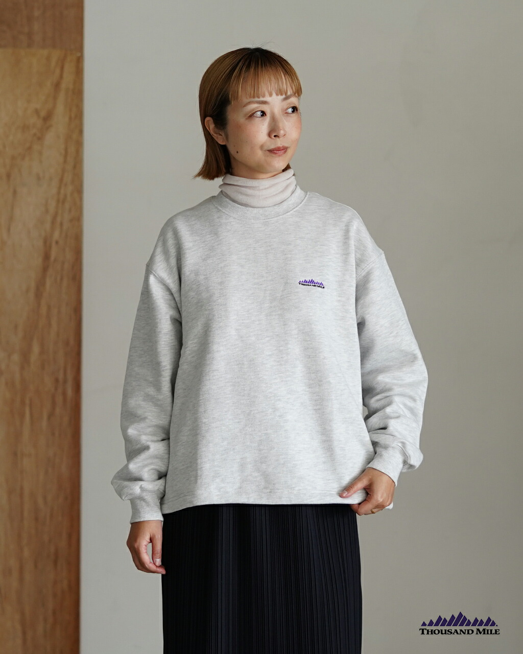 楽天市場】サウザンドマイル THOUSAND MILE ドローコードクルーネック