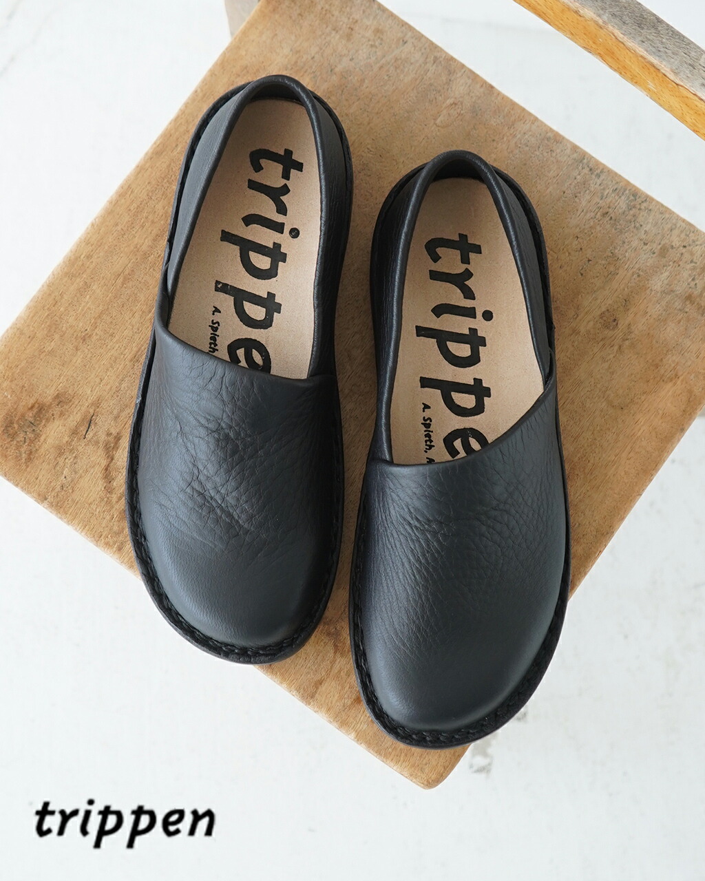 楽天市場】【SALE！20%OFF】トリッペン trippen レザー スリッポン