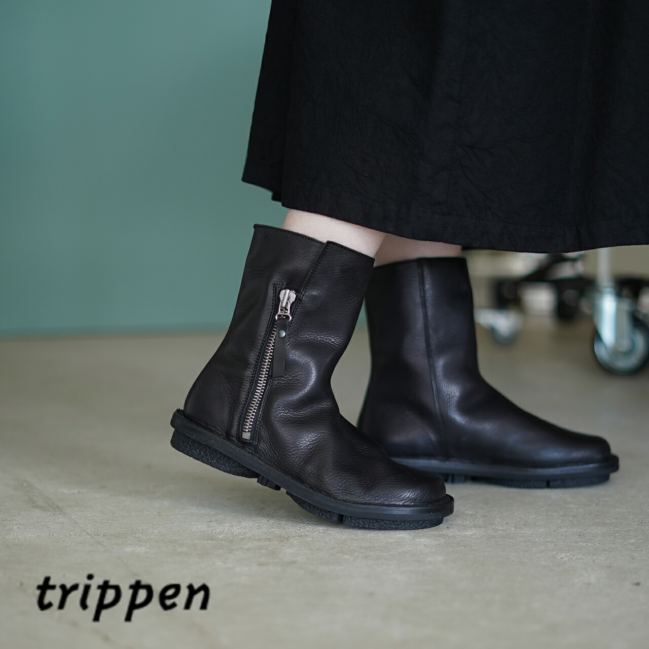 楽天市場】トリッペン trippen ディアー DEER サイドジップ ミドル