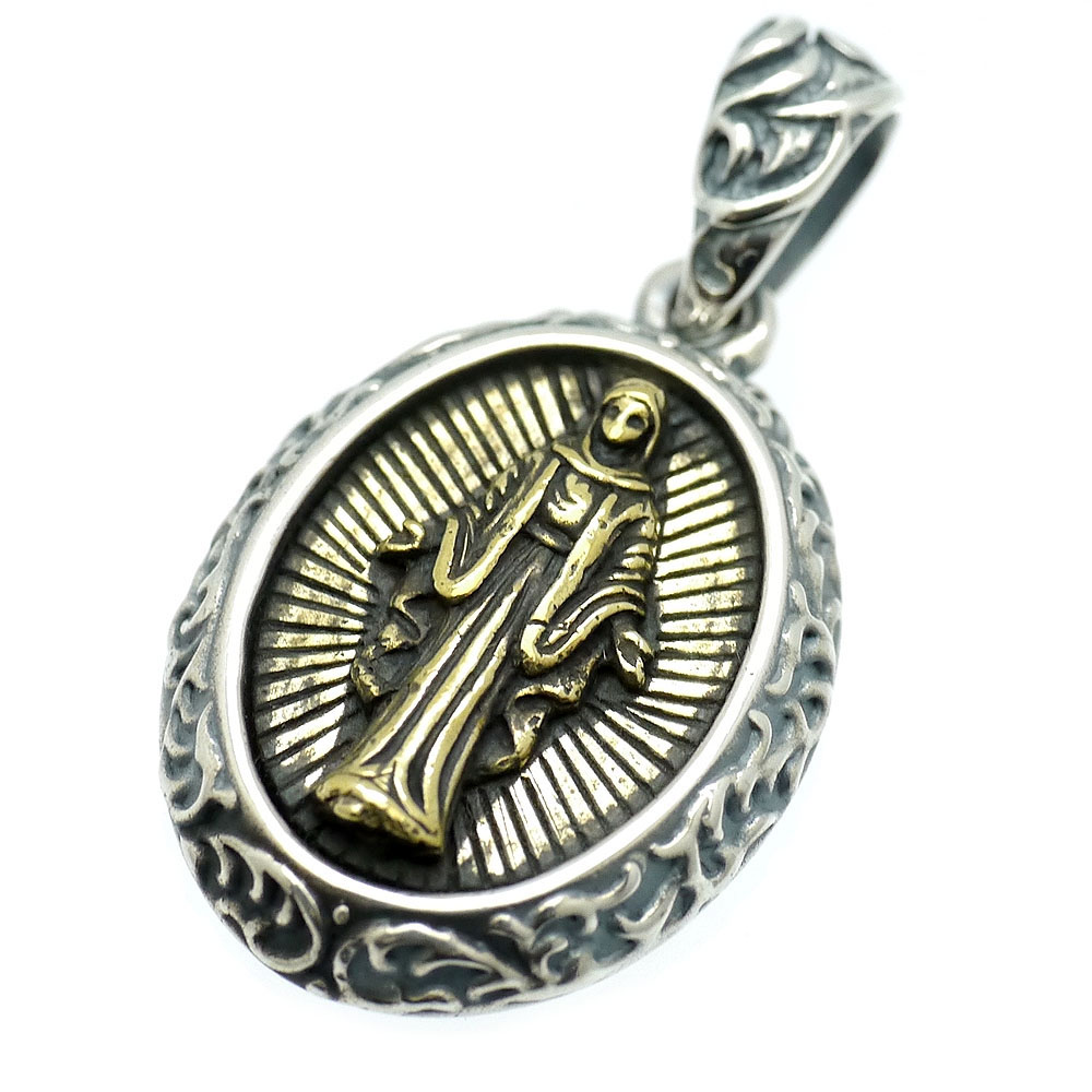 楽天市場】シルバー925 不思議のメダイ 聖母マリア ゴールド スパーク