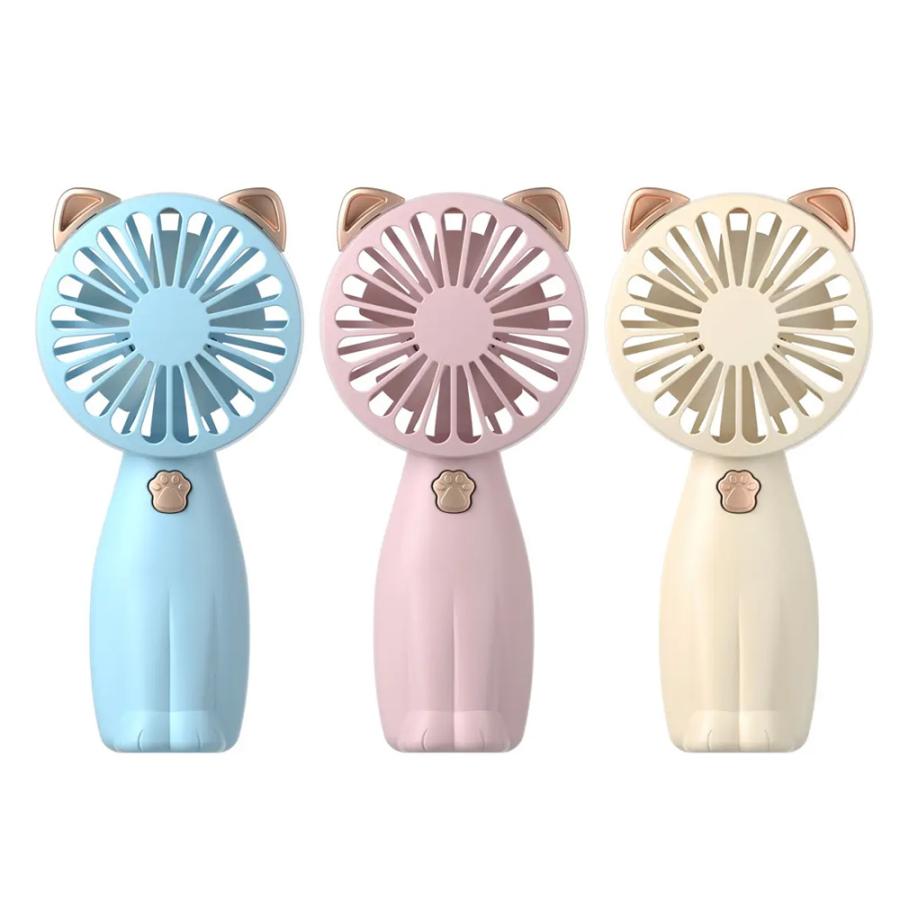 楽天市場】猫型ハンディファン ピンク3個セット 扇風機 小型扇風機