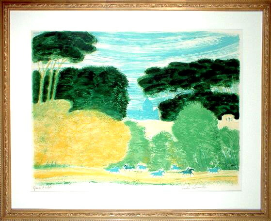 アンドレ•ブラジリエ 「夕暮れのソナタ」（リソグラフ） アンドレ