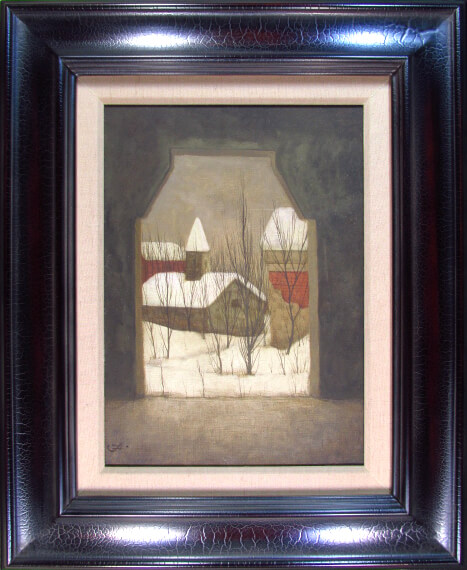 楽天市場】福井良之助 修道の冬 油彩4号 : ギャラリーダッドアート