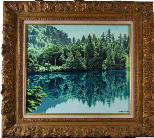 楽天市場】石川滋彦 山湖緑韻 志賀高原 油彩10号 : ギャラリーダッド