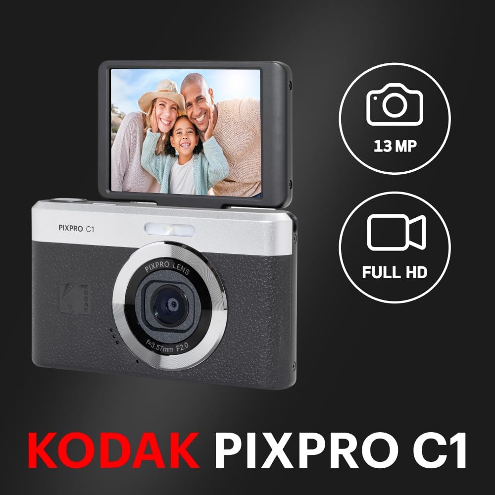 楽天市場】☆在庫あり！☆ KODAK Pixpro C1 BK ブラック 超コンパクト