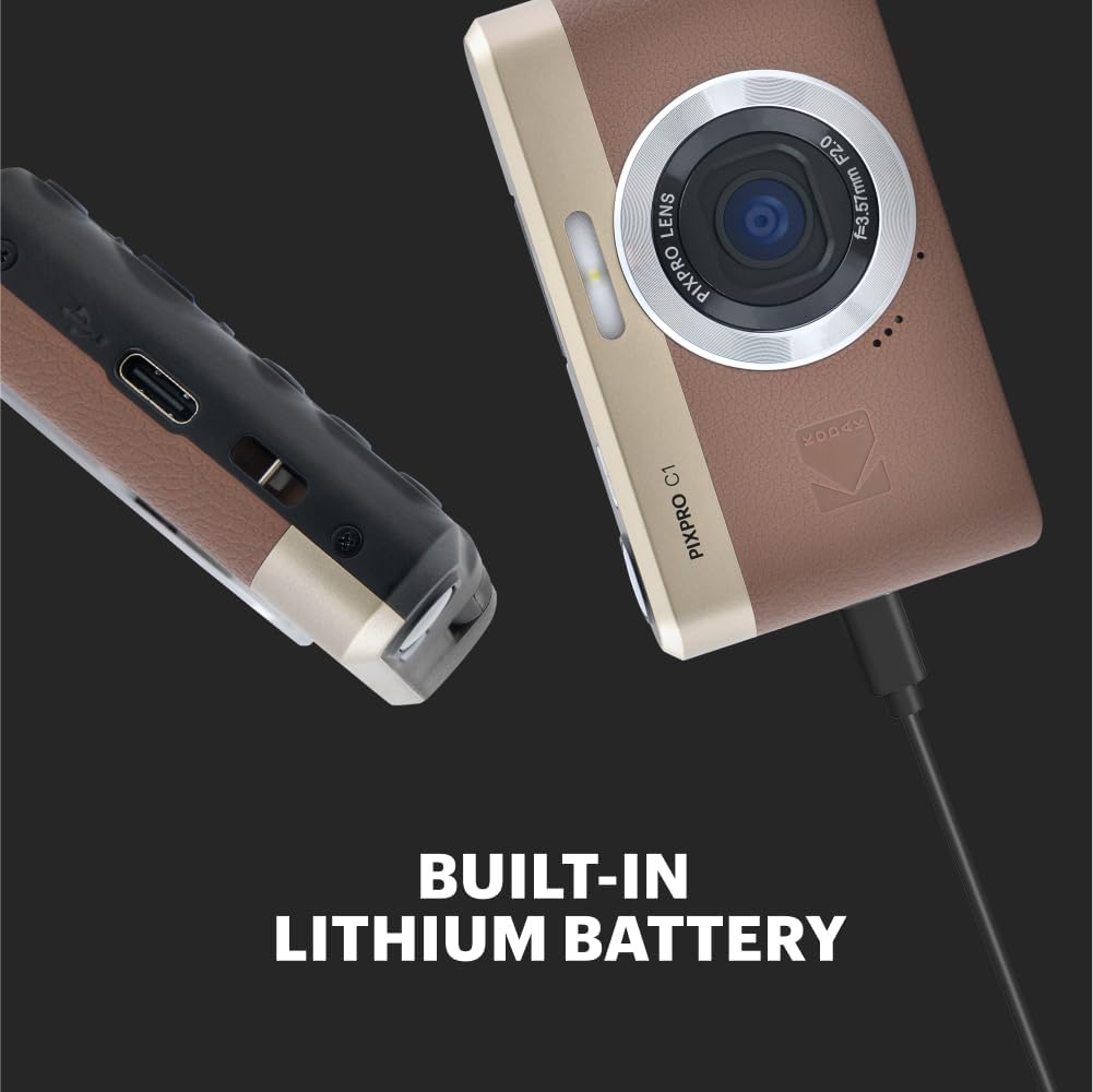 楽天市場】☆即出荷！☆ KODAK Pixpro C1 BR ブラウン 超コンパクト