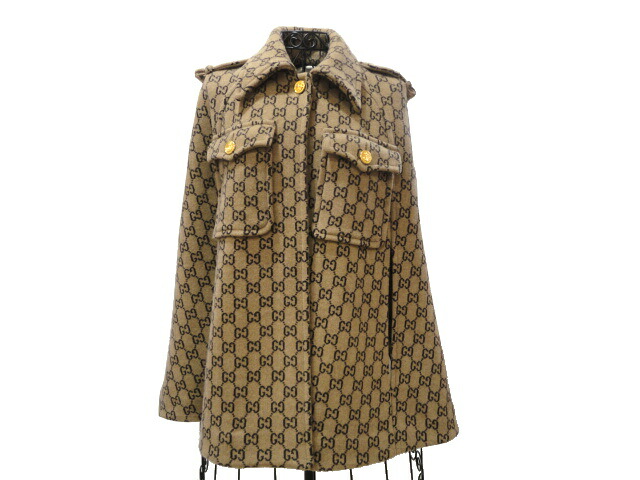 楽天市場】【新品】【未使用品】GUCCI グッチ GG ウールケープ XS