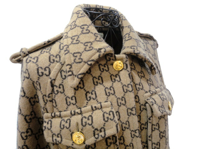 楽天市場】【新品】【未使用品】GUCCI グッチ GG ウールケープ XS