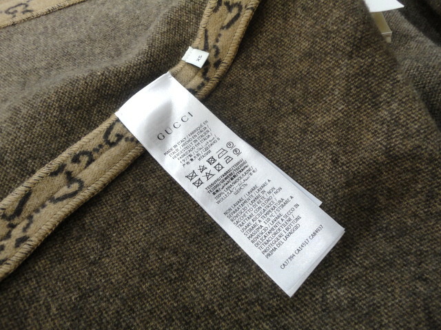 楽天市場】【新品】【未使用品】GUCCI グッチ GG ウールケープ XS