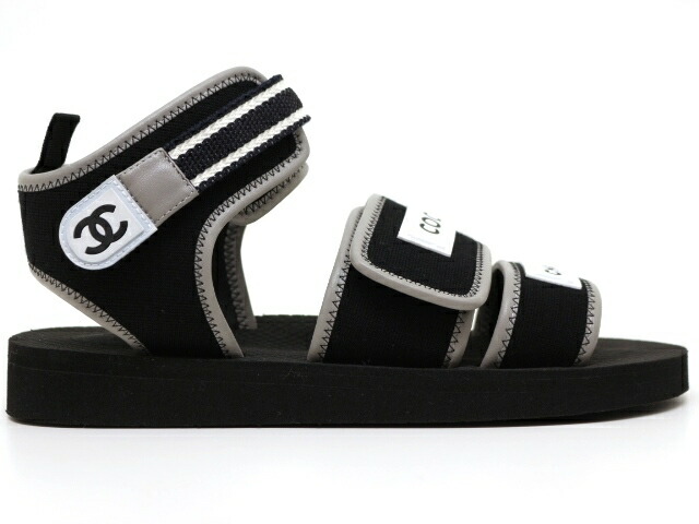 楽天市場】CHANEL シャネル サンダル レディース39 約24.5cm ブラック