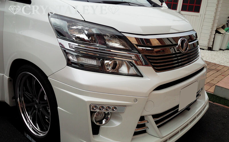 楽天市場】ヴェルファイア ヘッドライトガーニッシュ 20系 LED EYEデイ