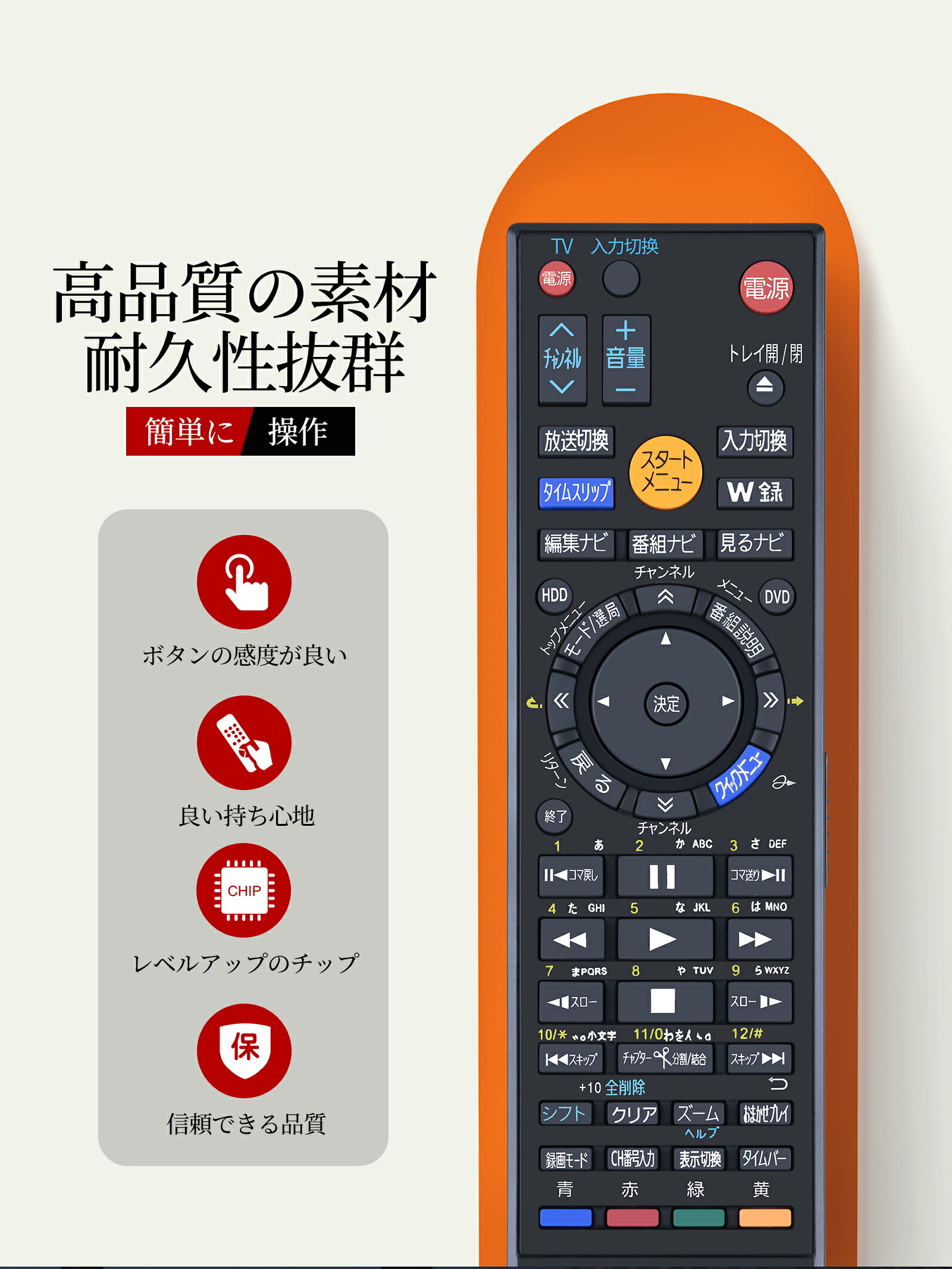 楽天市場】ブルーレイリモコン SE-R0261 SE-R0260 for TOSHIBA VARDIA