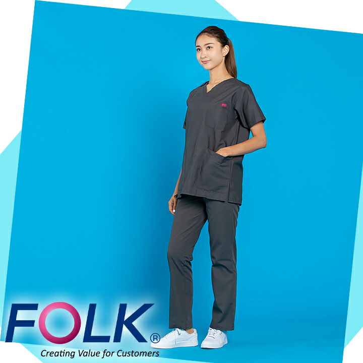 楽天市場】フォーク スクラブ 7000SC 男女兼用 医療 パントン 医師