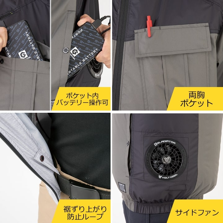 楽天市場】【即日発送】空調服 ペルチェセット（ウェア+ファン+