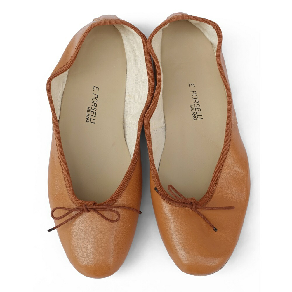 楽天市場】PORSELLI ポルセリ レディース バレエシューズ タン