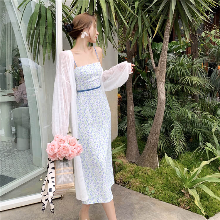 楽天市場】ワンピース レディース 花柄 キャミソール 大柄 小花柄 膝丈