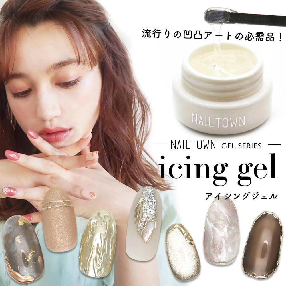 楽天市場】ネイルタウンジェル アイシングジェル (クリア 透明