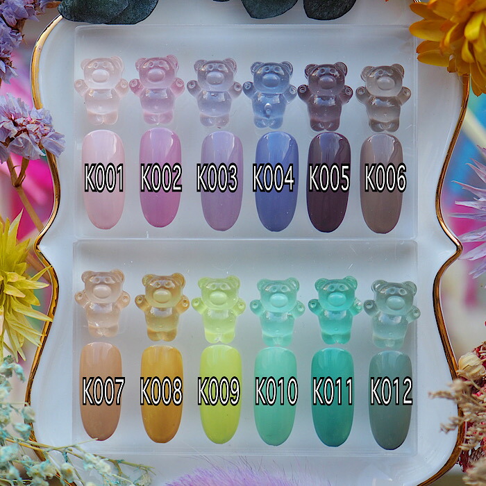 楽天市場】全色セット【国産プロ仕様ジェル】カラージェル166色＋