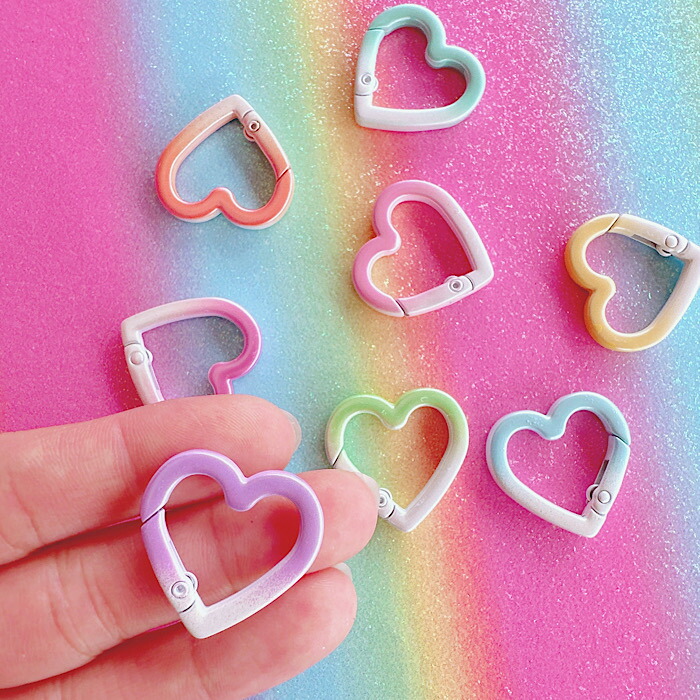 楽天市場】【C129】当店限定！ハート型カラビナ オリジナルカラー