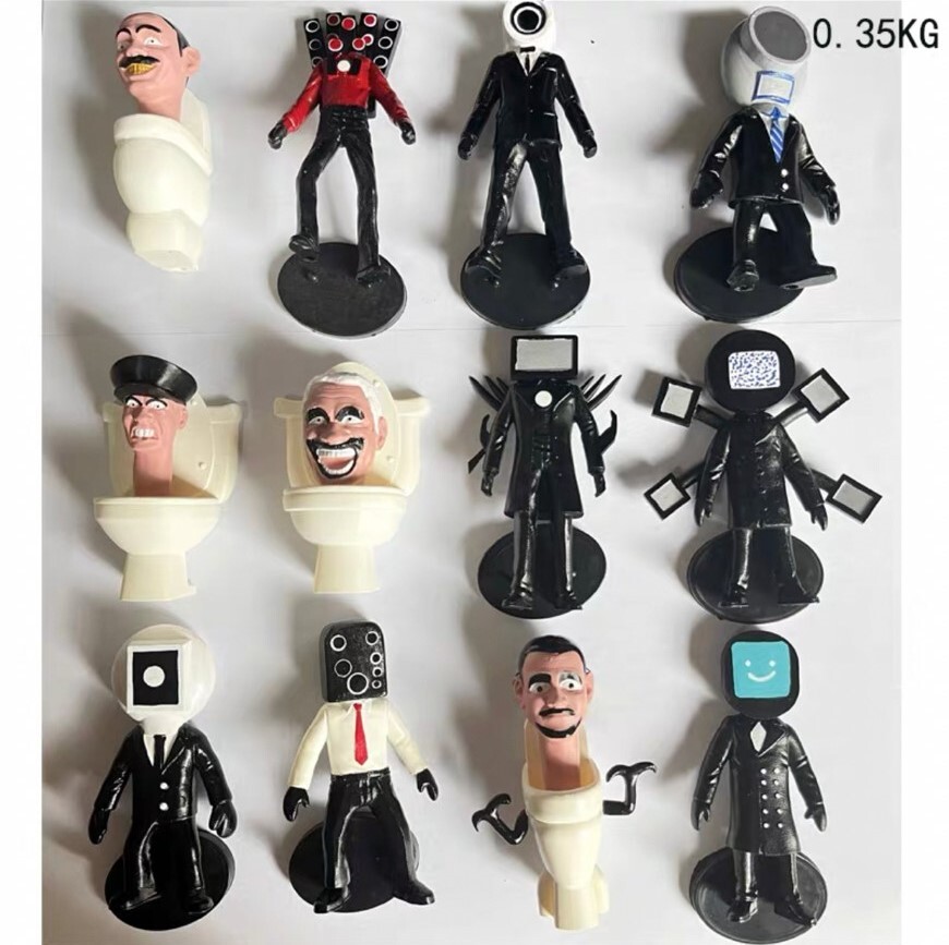 楽天市場】【即納】スキビディトイレ フィギュア 12体セット