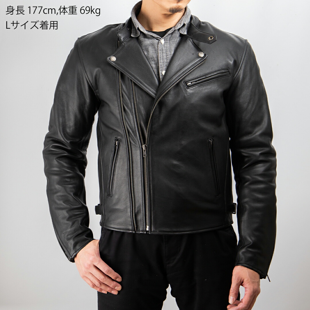楽天市場】デグナー メンズカウレザーダブルジャケット S/M/L/XL/2XL