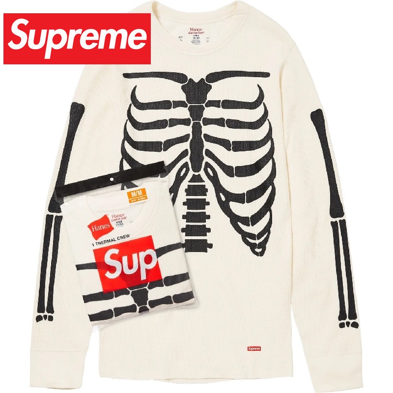 楽天市場】Supreme シュプリーム Hanes Bones Thermal Crew サーマル