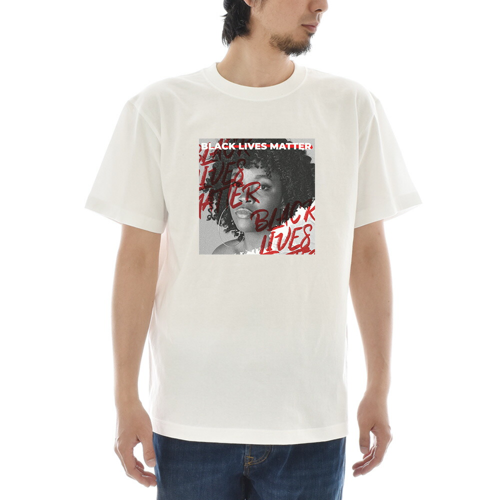 楽天市場】メッセージ Tシャツ BLACK LIVES MATTER ブラック ライヴズ