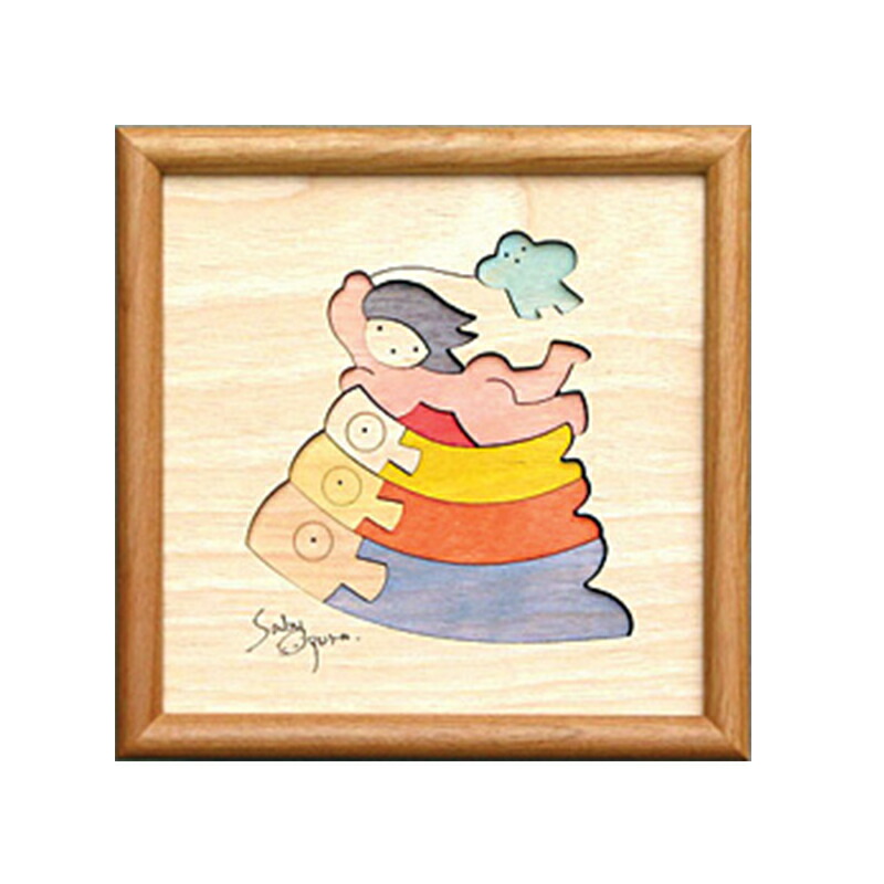 楽天市場】小黒三郎 五月人形 【 組み木絵 鯉のぼりと金太郎 】 国産