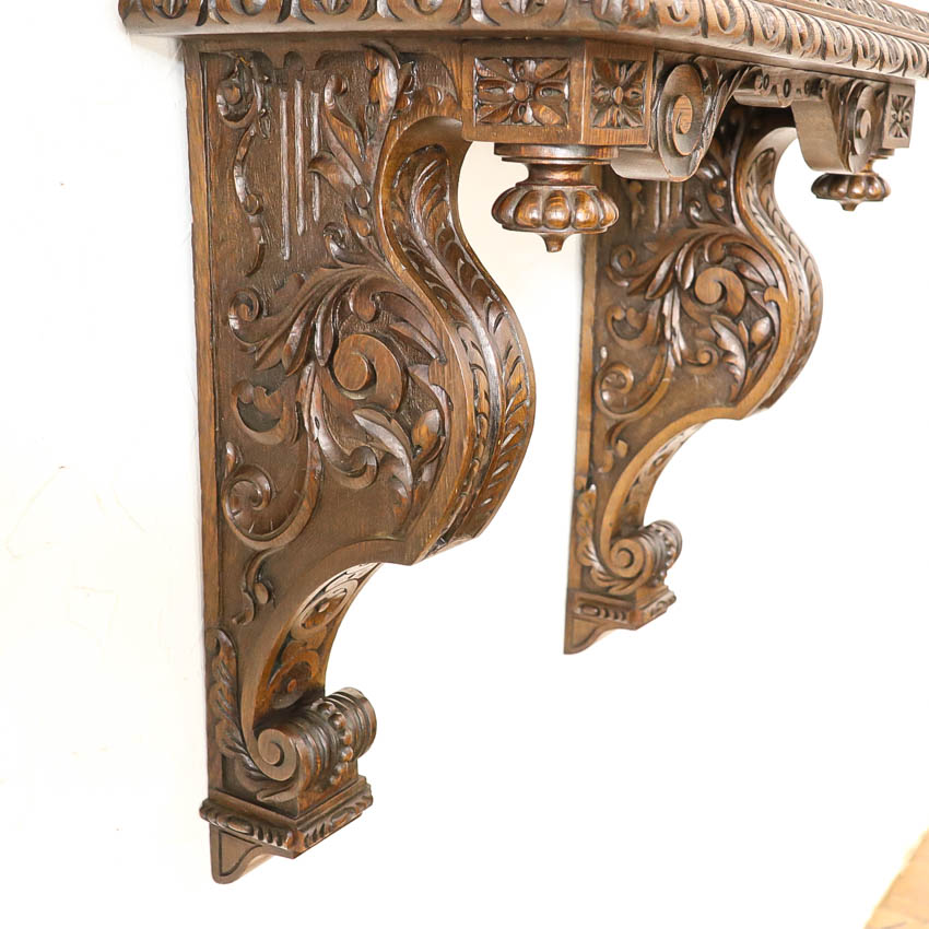 楽天市場】アンティーク ウォールシェルフ ウォールコンソール 壁掛け