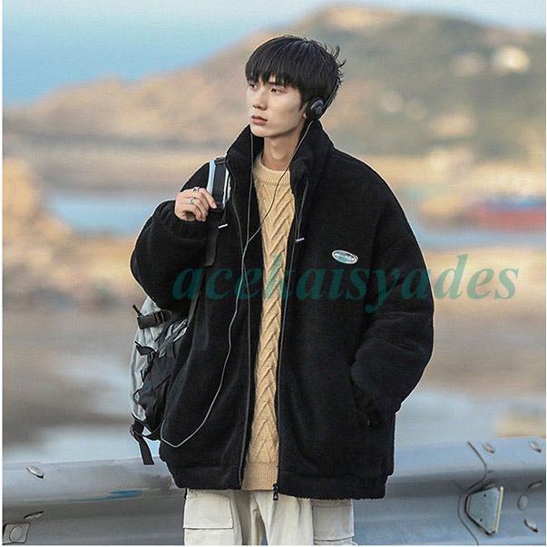 楽天市場】フリースジャケット メンズ もこもこ ボアジャケット ボア