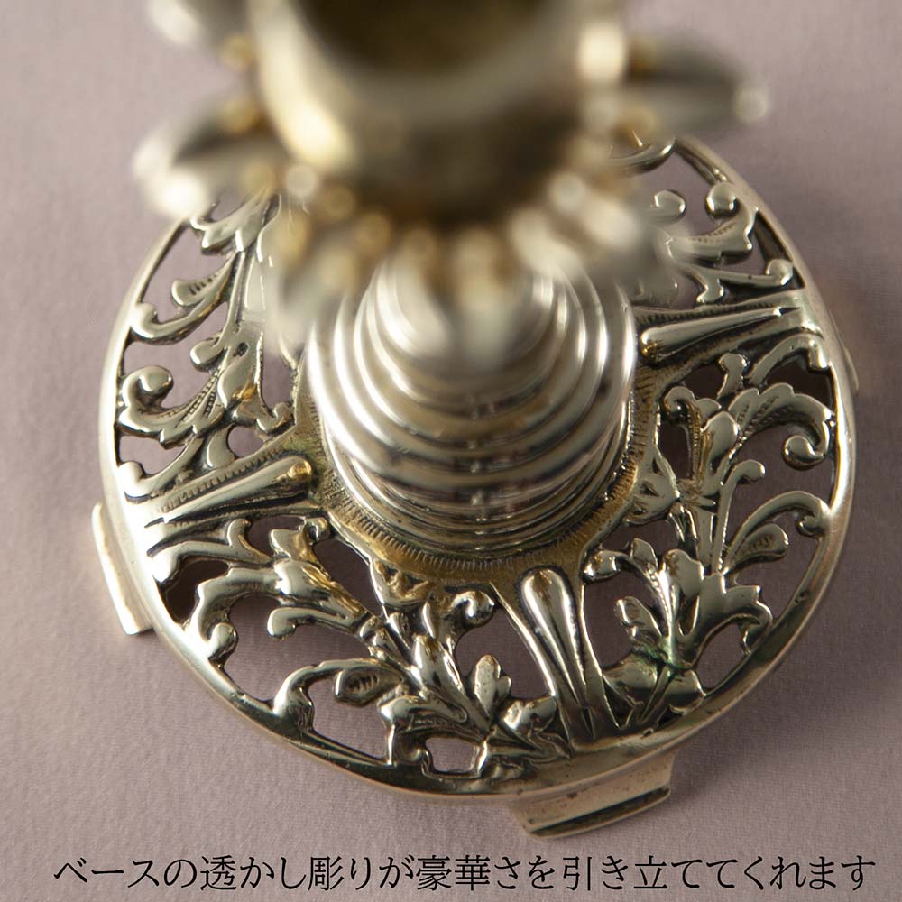 楽天市場】キャンドルスタンド 1880年代製 真鍮 オーク アンティーク