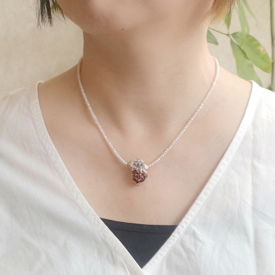 楽天市場】【最短即日発送】【碌山】 シルバー ガーネット イチゴ