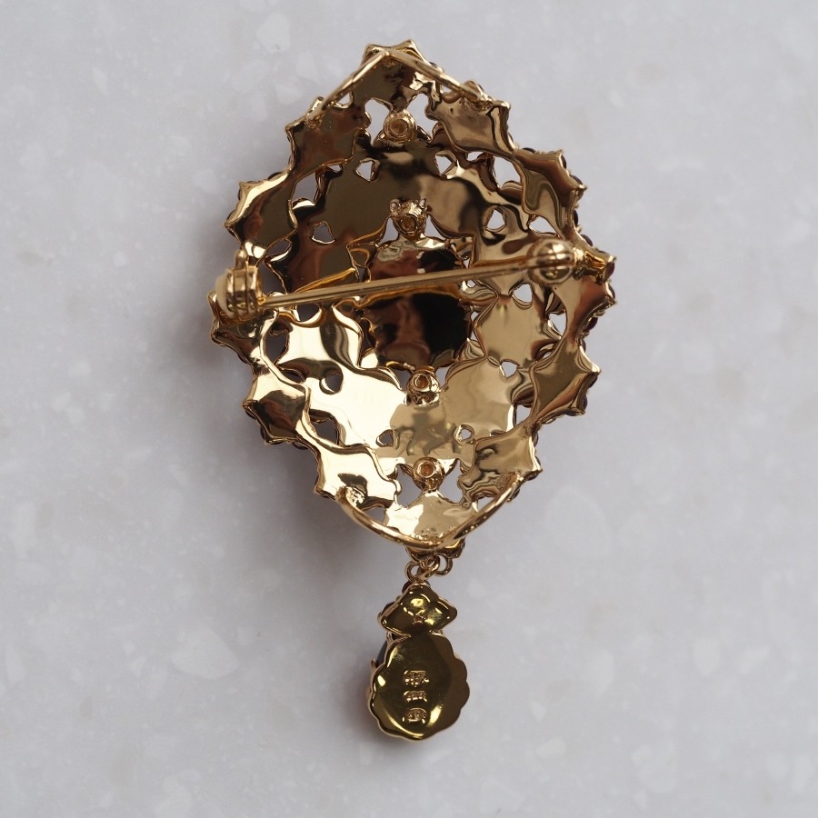 楽天市場】【碌山】 シルバー ガーネット ペンダントブローチRokuzan