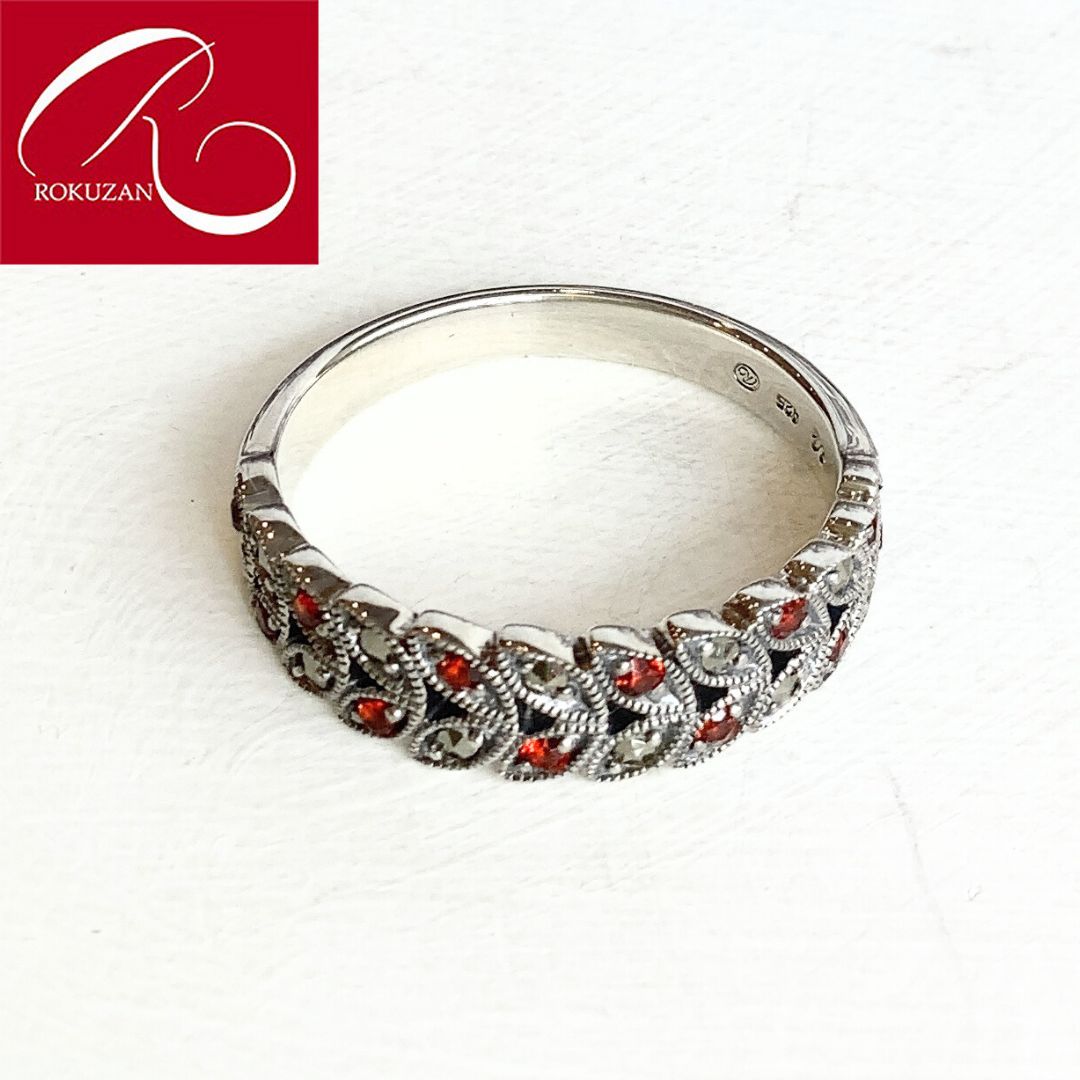 楽天市場】【碌山】 シルバー ガーネット リング ロクザン シルバー925