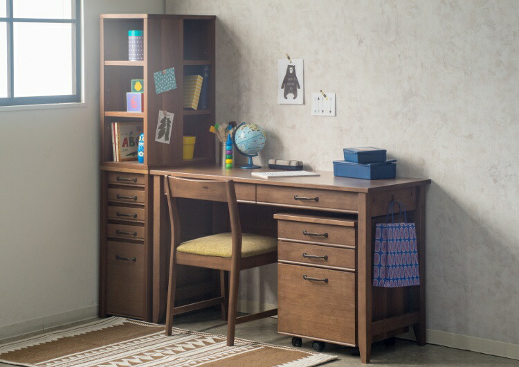 楽天市場】【レビュー特典付き】デスク 木製 幅120cm 机 勉強机