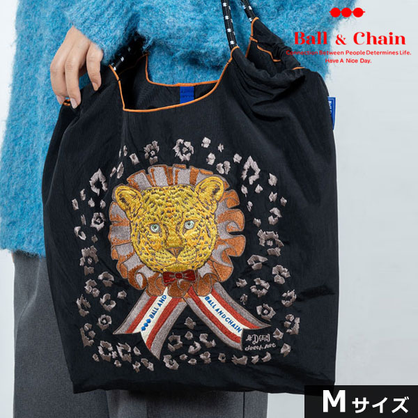 帯猫と蝶々リメイクバンブーハンドルバッグ浅型マチ広め