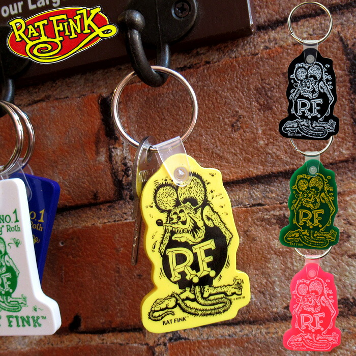 楽天市場】ラットフィンク キーホルダー キーリング 鍵 車 バイク エド