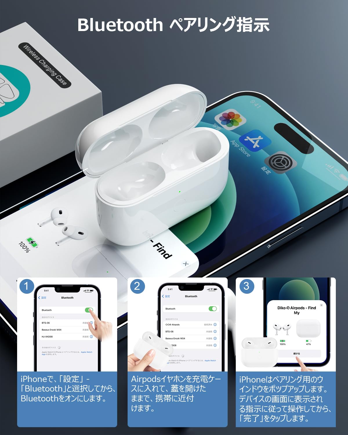 楽天市場】【送料無料】Podick 充電ケース、Airpods Pro第1世代&第2
